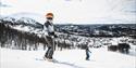 people on the alpine slope at Rauland ski centre