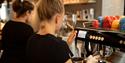 2 baristas who make coffee at Kaffebrenneri Farstad & Co in Skien