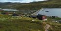 Kalhovd tourist cabin at the Hardanger high mountain plateau