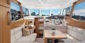 lounge on the boat of Canal Boats Telemark