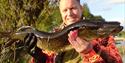man holding a fish