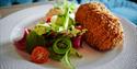 French-inspired dishes are served at Merci Restaurant in Porsgrunn