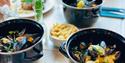 French-inspired dishes are served at Merci Restaurant in Porsgrunn