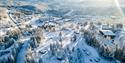 overview of Groven Camping in winter