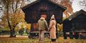 couple in Brekke Park in the fall