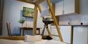 room with kitchen at Lunde Vandrerhejm