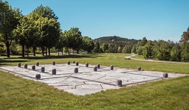 Hakastein cultural heritage park at Faret i Skien.