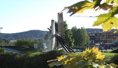The log driver monument