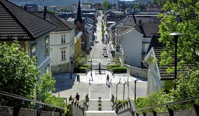 Picture from " Ibentrappa" in the centre of Skien