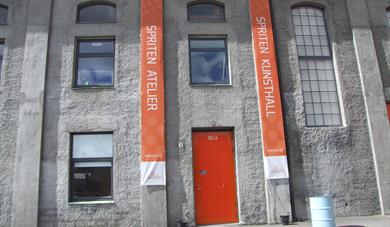 entrance to Spriten art gallery in Skien