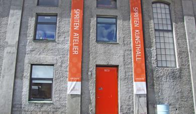 entrance to Spriten art gallery in Skien