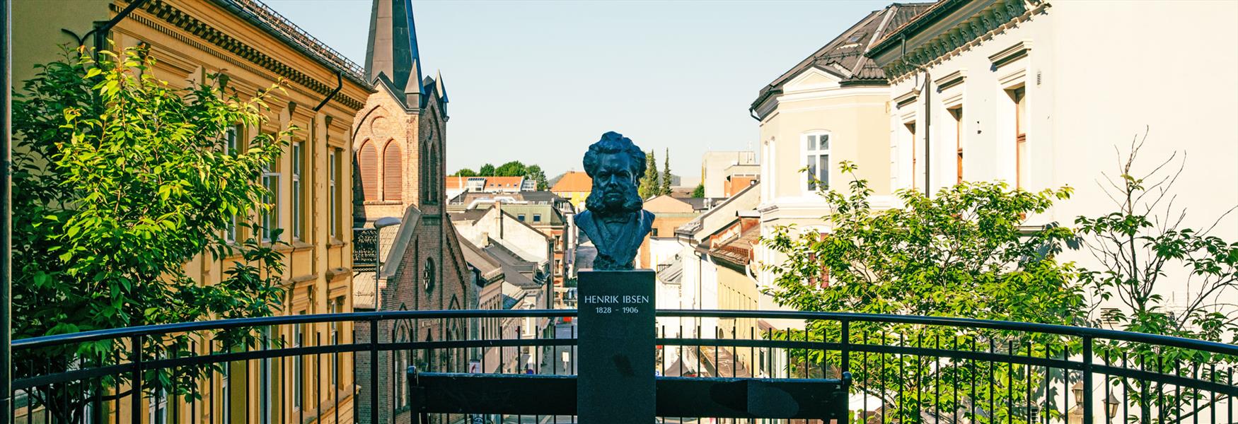 Ibsen bust in Skien