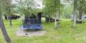 the trampoline at Groven Camping & Hyttegrend