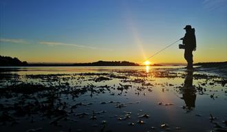 Sea Trout Fishing at sunrise