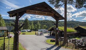 Entrance to Groven Camping & Hyttegrend