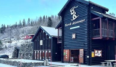 The museum of Norsk Skieventyr in winter