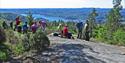 hikers who enjoy the view from Valås