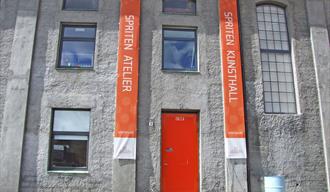 entrance to Spriten art gallery in Skien