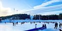 the skating rink in Skien leisure park